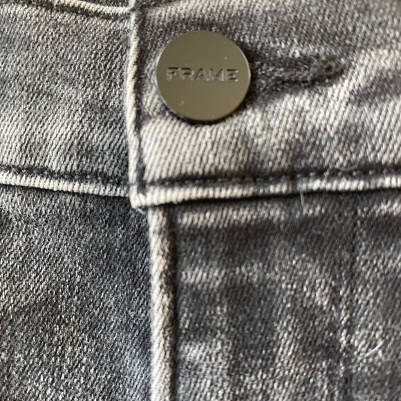 NWOT Frame Ali High Rise Cigarette black acid washed - Picture 8 of 15